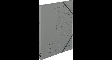 5 x Herlitz ringmap met elastoband - A4 - Karton Grijs - 50019434
