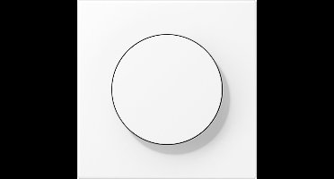 JUNG afdekking voor draaidimmer - LS range sneeuwwit mat (LS1740WWM)