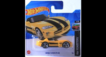 HOT WHEELS DODGE VIPER RT/10 YELLOW 131/250 1:64 HW ROADSTERS 7/10