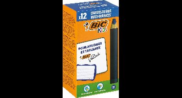 BIC Kids Multisurface - Kleurpotloden - Kinderen en volwassenen - Blauw - Potlood - 12 Stuks