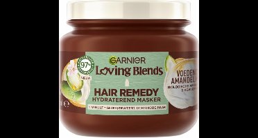 Garnier Loving Blends Voedende Amandelmelk Hair Remedy Haarmasker Voordeelverpakking - Hydraterend Masker Voor Gedehydrateerd, Lichtdroog Haar - 6 x 340ml