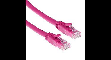 ACT Roze 15 meter U/UTP CAT6 patchkabel snagless met RJ45 connectoren IS1815