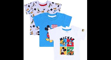 3 x Mickey Mouse en vrienden T-shirt DISNEY