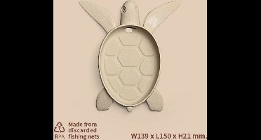 Qualy Bruin Zeephouder "Save Turtle Soap Tray” W139 x L150 x H21 mm 90 gr