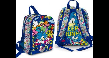 Sonic Peuterrugzak Keep Running - 31 x 25 x 10 cm - Polyester