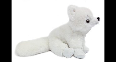 Pia Soft Toys Knuffeldier Poolvos - zachte pluche stof - wit - premium kwaliteit knuffels - 23 cm - Poolvossen