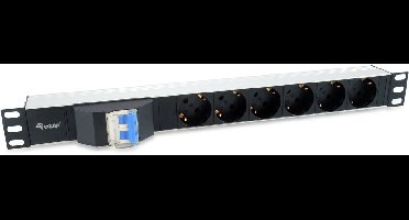 Equip 333312 energiedistributie 6 AC-uitgang(en) 1U Zwart