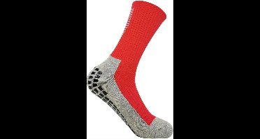 New Age Devi - Gripsokken - Sportsokken - Gripsokken Voetbal - Gripsokken Voetbal Rood/Wit - Grip Socks - Pilates Sokken - Yoga Sokken - Anti Blaren - One Size - Compressie: de ultieme sokken voor grip, comfort en bescherming!