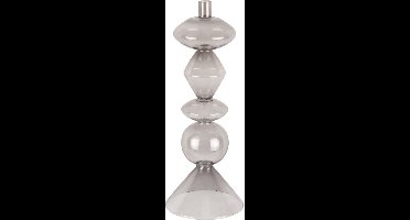 Present Time Kandelaar Totem - Zwart - 16x16x41cm - Retro