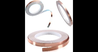 Kopertape tegen naaktslakken - 10 mm Breedte - 20 m rol