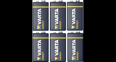 Varta Energy Alkaline batterij - 6x - 9V - blokbatterij - LR61