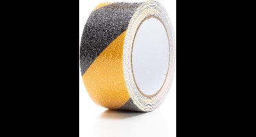 Perel Antisliptape 5 m x 5 cm, voor binnen en buiten, zwart/geel