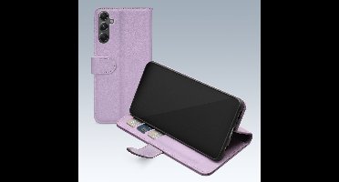 Mobilize Telefoonhoesje geschikt voor Samsung Galaxy A34 Hoesje | Mobilize Premium Gelly Wallet Bookcase Portemonnee | Pasjeshouder voor 3 Pasjes | Telefoonhoesje voor Pinpas / OV Kaart / Rijbewijs - Paars