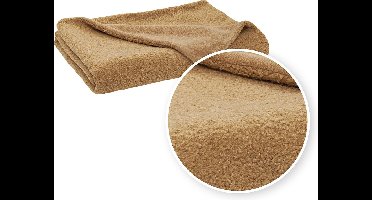 Meyco Home Bouclé plaid - toffee