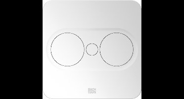 Bach Twist2 2X230V Vierkant Wit Inclusief Montagestekker - 946.201 - E3MQK