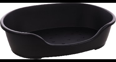 Hondenmand – kunststof mand Tuck Ovaal Zwart XXXL 125x81cm – gerecycled & antislip – extra groot Europees design