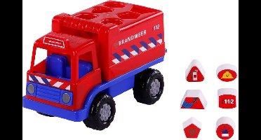 Cavallino Brandweervrachtwagen Vormenstoof met 6 Blokken, 26cm