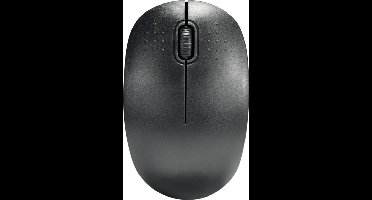 Benson Draadloze ergonomische mini-muis - compact - zwart - werkt op AA-batterijen - inclusief dongle