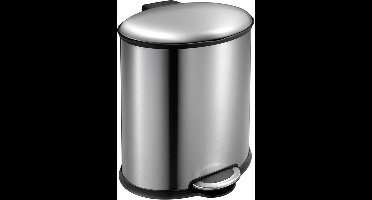 EKO - Ellipse pedaalemmer 20 liter - Stainless steel Plastic - mat RVS - Prullenbak