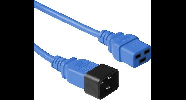 ACT Netsnoer C19 - C20 blauw 1,8 m AK5094