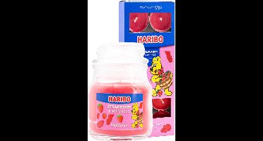 Haribo kaarsen aardbei set 2 - 1x klein 1x theelicht