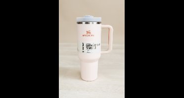 Stanley Flowstate Quencher 40oz - Drinkbeker - Drinkfles - Tumbler Met Rietje - Thermosbeker - Handvaten - 1200ML - Thermosfles - RVS Fles - licht-Roze-Cup To Go - Deksel - Koffie To Go - Ijskoffie Beker -smoothie-