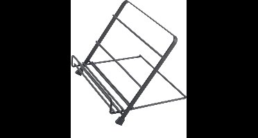 Metaltex - Tablet standaard en Kookboekenhouder - Tablet houder - Inklapbaar - Voor iPad, Tablets en Kookboeken - Zwart - 20x18x16 cm