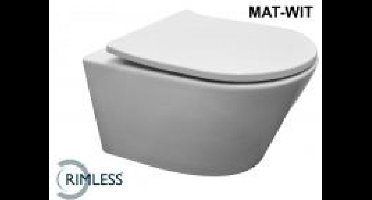 Sanifun hangtoilet Ozano 520 mat wit