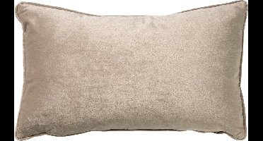 Dutch Decor FINN - sierkussen 30x50 cm - velvet - lendekussen - Pumice Stone - beige - Inclusief binnenkussen - Luxe kussens voor woonkamer & bank