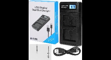 Oplader voor 2 batterijen NP-F750/ NP-F770