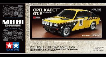 Tamiya Modelbouwpakket Auto - 58729 RC Auto Opel Kadett GT/E - MB-01 Chassis RC Plastic - 1:10 - Modelbouw