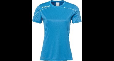 Uhlsport Stream 22 Shirt Korte Mouw Dames - Cyaan / Wit | Maat: XXL
