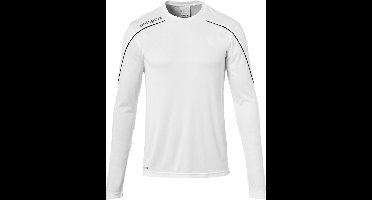 Uhlsport Stream 22 Voetbalshirt Lange Mouw Heren - Wit / Zwart | Maat: 3XL