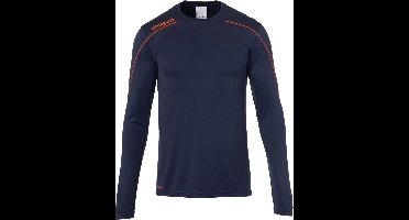 Uhlsport Stream 22 Voetbalshirt Lange Mouw Heren - Marine / Fluorood | Maat: L