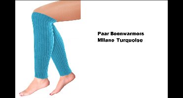 Paar Beenwarmers Milano Turquoise - Thema feest party disco festival partyfeest
