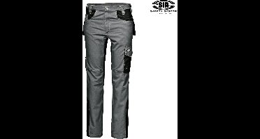 SIR SAFETY FUSION Werkbroek HEREN Zwart Gris– 100% Katoen – Met Kniezak, Hamerlus, D-Ring & Multifunctionele Zakken