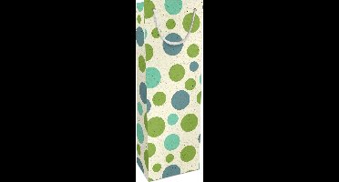 Tasje 12x36x10cm, Fantasie Bubbles, Graspapier