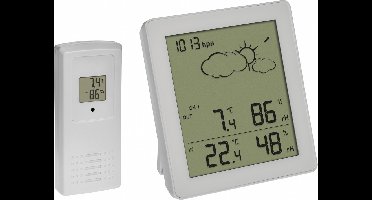 TFA Dostmann Funk-Wetterstation CLEAR 35.1168.02 Draadloos weerstation Verwachting voor 12 tot 24 uur Aantal sensoren m