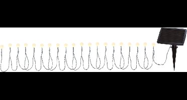 Star Trading Solar lichtketting 20 LED lampjes 6.75 meter lengte