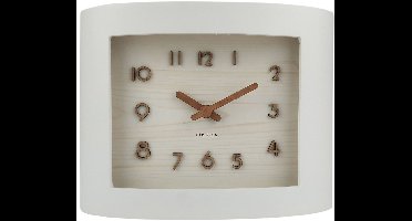 Karlsson Tafelklok Sole Squared - Wit - 8.4x22.1x16.9cm - Modern