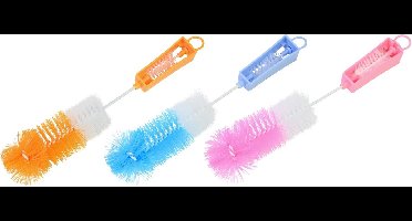 Benson Flessenborstel set - 2-delig - roze of blauw - inclusief speenborstel