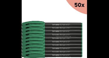 25x Fineliner Schneider Topliner 967 0 - 4 mm groen