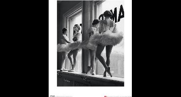 Kunstdruk Time Life - Ballerinas in Window 40x50cm