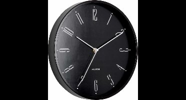 Karlsson Wandklok Regal Numbers - Zwart - Ø30cm - Wandklok Scandinavisch