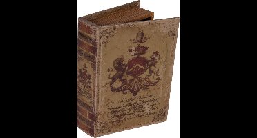 Baroque - Opberger - Boekendoos 23 cm Coat of Arms - 23x16.5x5.5 - PU Leather