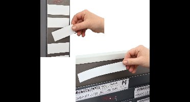 Magnetische INDEXLABELS (70x30mm) voor werkplaatsplanbord / set a 25 stuks