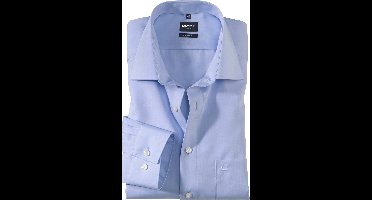 OLYMP Luxor modern fit overhemd - mouwlengte 7 - lichtblauw - Strijkvrij - Boordmaat: 44