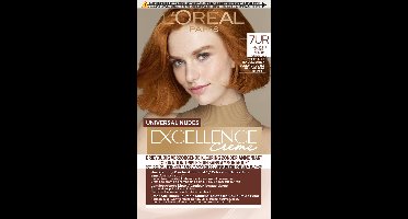 L'Oréal Paris Excellence Universal Nudes Koperrood 7UR - Permanente Haarkleuring Zonder Ammoniak