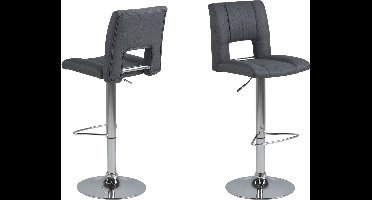 Barkruk- Set van 2 - Fleur - Antraciet - Default