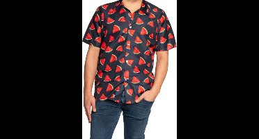 Partychimp Luxe Hawaii Blouse Mannen Meloen Carnavalskleding Heren Foute Party Verkleedkleren Volwassenen Toppers 2026 Summer is Magic - Polyester - Multicolor - Maat S